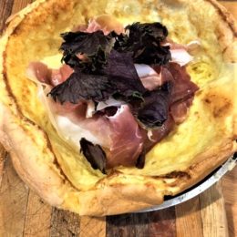 Dutch Baby with savoury toppings