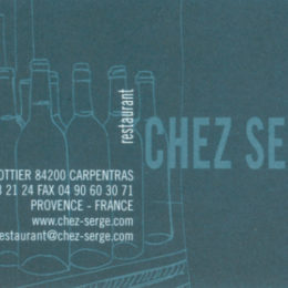 Chez Serge Carpentras